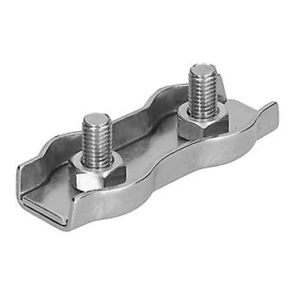 Wire Rope Clips Rustfrie stålkabelklemmer Enkelt grep Kaliper Duplex Låseanordning 10 stk M6