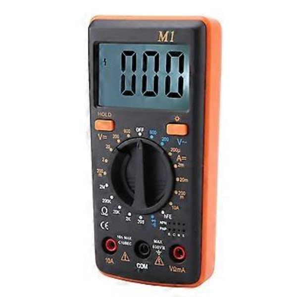 ANENG M1DC/AC Spenning Strøm Resistans Digitalt Multimeter Tester 0-50 (oransje)