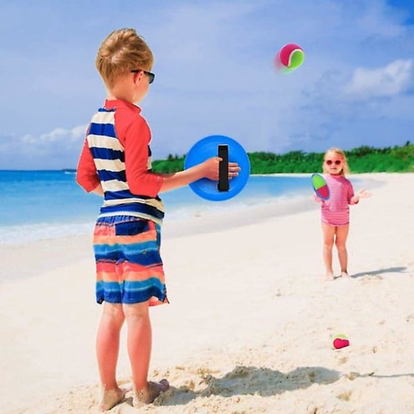 Kasta boll sport spel självhäftande skiva paddel tennis leksak boll kasta och fånga sport boll lämplig spel för barn och vuxna, utomhus eller inomhus,