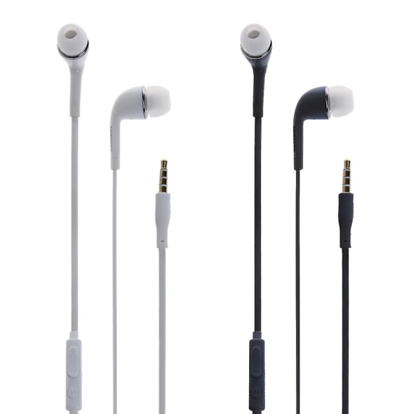 3,5 mm stereo-øretelefoner med mikrofon til Galaxy S6 S5 S4 S3