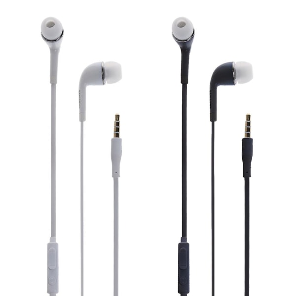 3,5 mm stereo öronsnäckor headset med mikrofon för Galaxy S6 S5 S4 S3