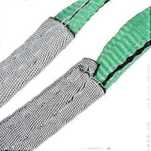 2T Platt Lyftstropp Höghållfast Polyester Kranlyftband Surrningsutrustningstillbehör 3 Meter