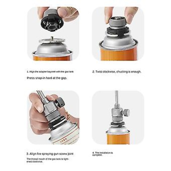 Tank Adapter Ovn Lampe Konnektor Udendørs Komfur Brænder Konvertering Tilbehør