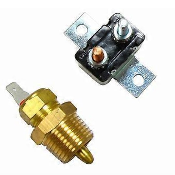 3/8 tommer Elektrisk Køleventilator Ledningsnet Kit 185 Til 175 Fra Vandtæt Relæ Temperaturkontakt Sensor 12V 40A