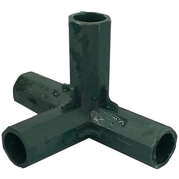 4-pack växthusbur, 4-vägs hörnkontakter för växthuskanaler, växthus hörnkontakter 16mm (rät vinkel 4-vägs)