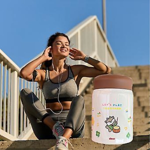 Isolerad vakuummatbehållare, 320 ml rostfritt stål isolerad mugg i rostfritt stål, isolerad matbehållare som håller vad den lovar
