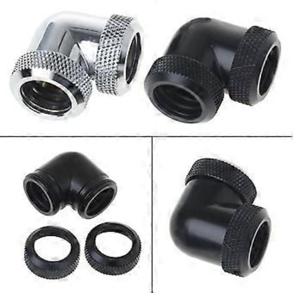 Vattenkylning G1/4 Gänga 14mm Styv Hård Röranslutning Vattenblock Fittings