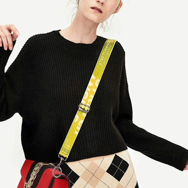 DENUOTOP Universell breda remmar för crossbody-väska DIY-handväskor Crossbody-väska Crossbody-väska för axelväskor Handväskor 75-135 cm Fruktgrön-DE