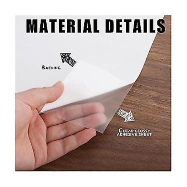 50 st A4 Storlek Stryk På Självhäftande 30x20 cm Dubbelsidig Transparent Värme Stryk På Transferpapper