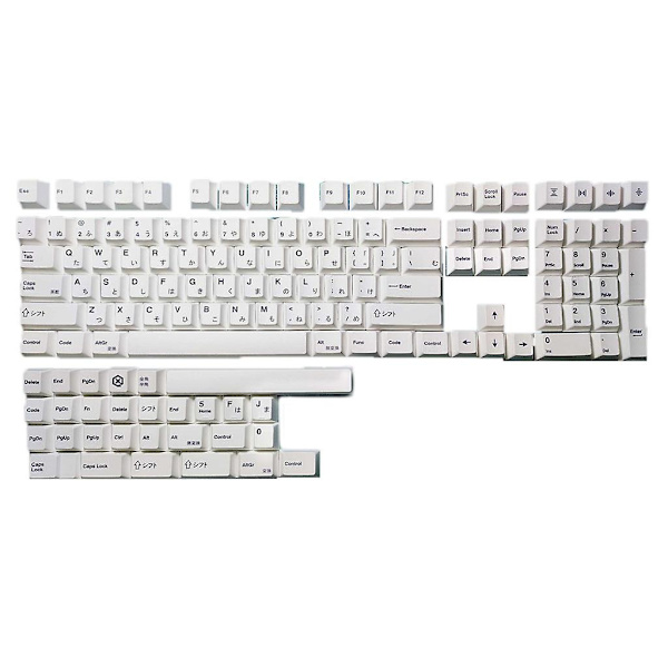 Keycap Dye Sublimation Cherry Profile Mekaninen Keycap 137keys Japanilainen Valkoinen