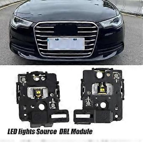 1 Pari 4LED Valonlähde Päiväajovalot DRL-moduuli A3 S3 RS3 A6 C7 2013-2016 Auton LED-levyille