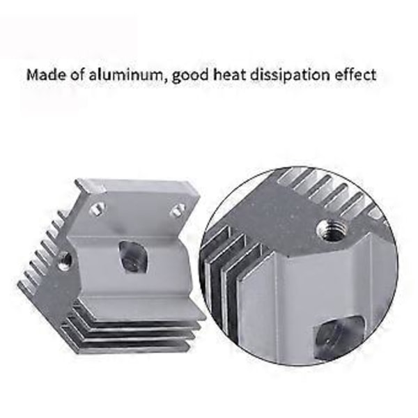 Køleplade Aluminium Radiator God Varmeafledning til K1/K1 MAX/K1C Hotend 3D Printer Tilbehør