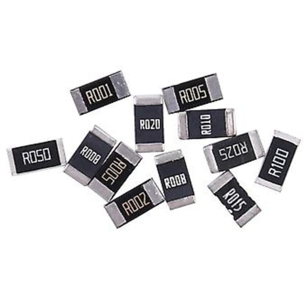 50st Legeringsmotstånd 2512 Smd Motstånd Prover Kit, 10 Sorterx5st=50st R001 R002 R005 R008 R010 R