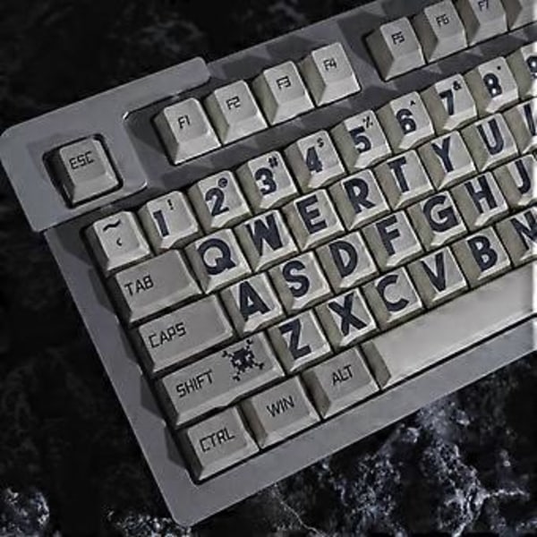 142 Tangenter Retro Programmer Tangentbordsskydd Tjock PBT DyeSublimation Ljustäta CherryProfile Tangentbordsskydd För Mekaniska Tangentbord