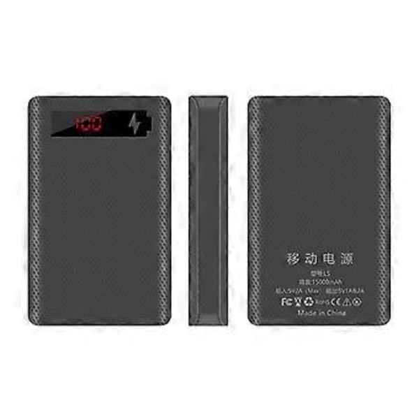 L5 LCD-skärm 5x18650 Batteri för Fodral Powerbank för Skal Laddbox Utan