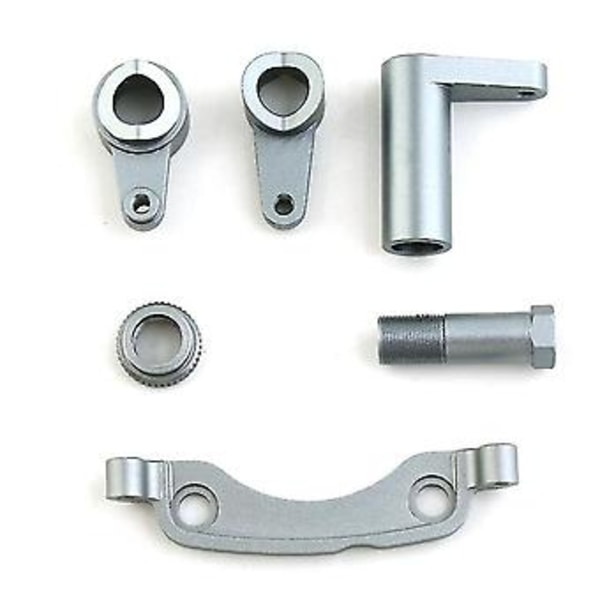Metallstyrkomponenter för Zd Racing -10 Dbx10 1/10 Rc Bil Uppgraderingsdelar Tillbehör, silver