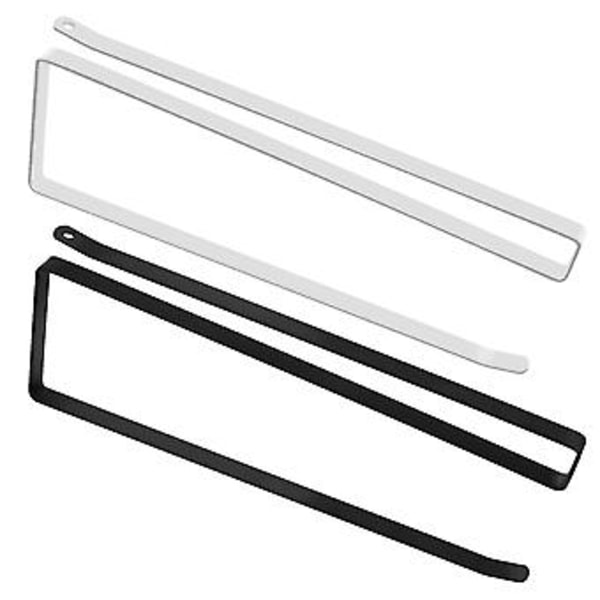 25 cm Køkkenrulleholder, 2 stk. Køkkenrulleholder, Papirrulleholder uden boring, Papirrulleholder til underskab, Papirrulleholder (hvid +