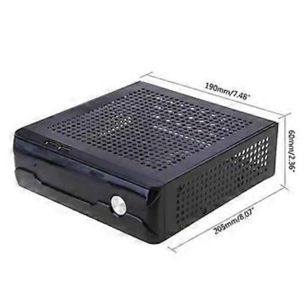 FH03 Mini ITX Micro HTPC Host til Kabinet Gaming Computer til Kabinet USB 2.0 Desktop