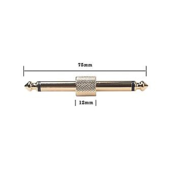5 st 1/4 tum 6,35 mm Gitarr Effekter Pedal Kontakt Koppling Jack