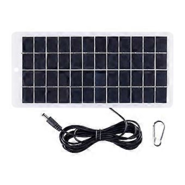 Solpanel 10W 12V Utomhus DIY Solcellsladdare Polysilikonpaneler USB Utomhus Bärbar Solenergi för Utomhuslampa Pump