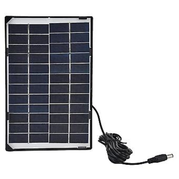 Solcellepanel for lampe, DC5521 utgang 6W 12V solcellelademodul V solcellepanellader Eksepsjonell verdi