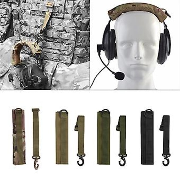 Ørevarmer Mikrofon Jagt Skydning Hovedtelefon Cover Modulært Headset Cover