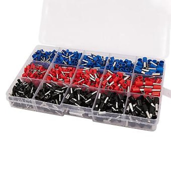 1065 st/set 3 Färger 22~12awg Tråd Koppar Krympkontakt Isolerad Sladdstift Ändhylsa