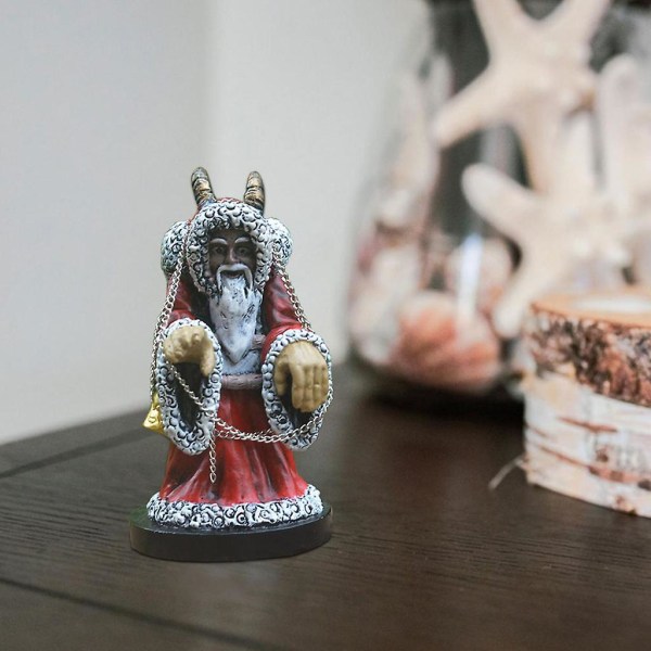 Halloween Krampus Resin Patsas Lammassarvi Joulupukki Veistos Puutarhan sisustus