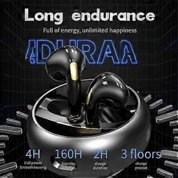 TWS Øretelefon Trådløs Fone Bluetooth Hodetelefoner Dobbel Mikrofon Støyreduksjon HiFi Headset Stereo Ørepropper Metall 360 Rotasjon