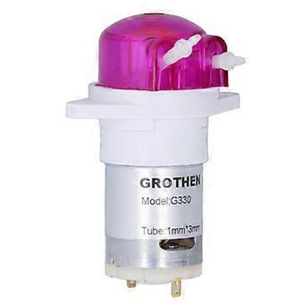 Peristaltisk Pumpe 5000RPM 12ML Per Minut 1mm ID 3mm OD Slange Fremragende Forsegling Mikro Væske Doseringspumpe DC24V 130A