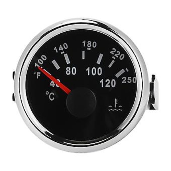 Vattentemperaturmätare för båt, 52mm/2in Marinmotor Vattentemperaturmätare Båttillbehör Byggd för framtiden