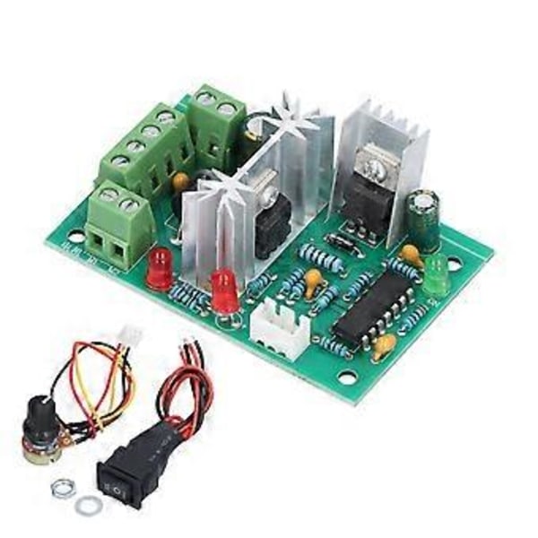 DC Motorvarvtalsregulator PWM-teknik Hög Konverteringseffektivitet Brett Varvtalsområde Motorströmbrytare 10-30V