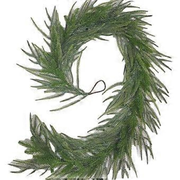 Kunstig Furu- og Sypressranker Bryllup Julepynt Simulerte Furunåler Simulert 1,8 Meter
