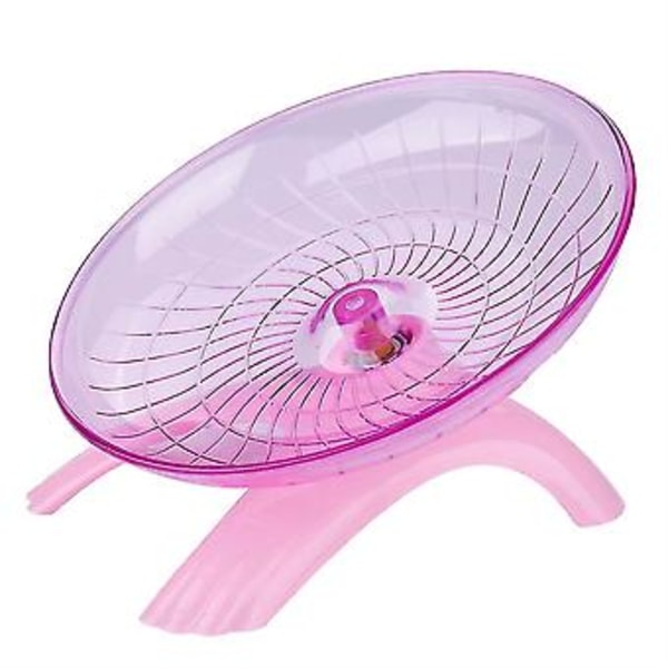 Tyst träningshjul i plast för möss hamster rosa
