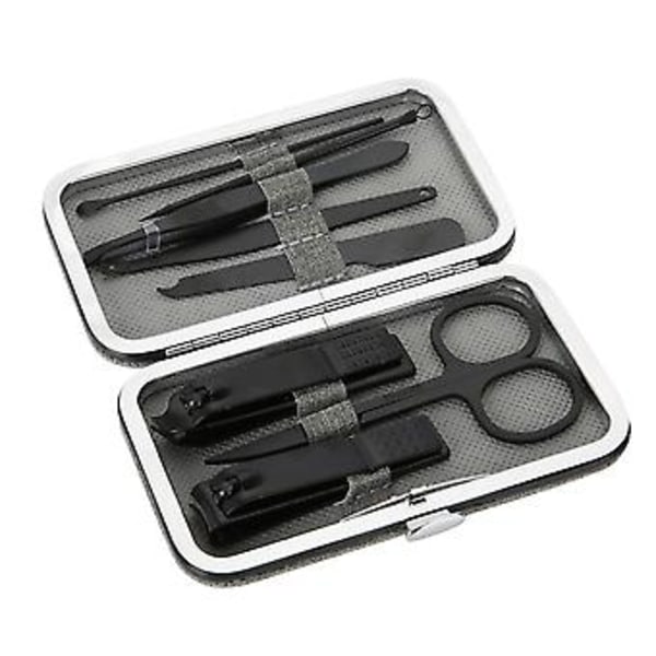 8 i 1 Nagelklippare Set i Rostfritt Stål Nagel Fil Nagel Manikyr Kit 02#