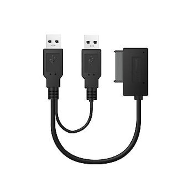 Usb2.0 Till 6+7 13pin Linje Sata Kabel Med Extern Usb 2.0 För Laptop Cd- Dvd-
