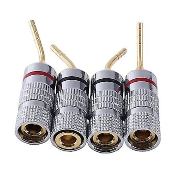 4 stk. plugger 4 mm plugg for video Ser adapter O plugg ledningskabel