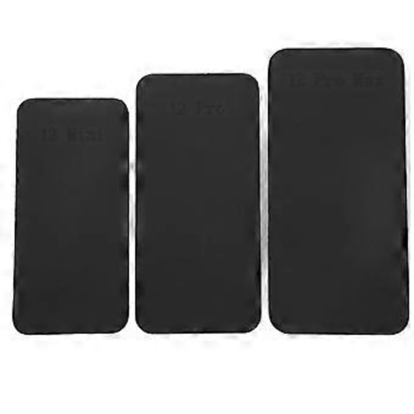 3 stk. LCD-skjerm Fikseringsmatte Reparasjonsmatte Gummi Stabil LCD-skjerm Limfjerningspute for IOS 12 12Pro