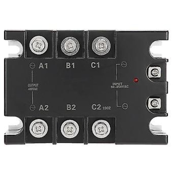 3-vaihe 40A AC AC Solid State -rele SSR Sisääntulo 90-250VAC Kuorma 24-480VAC TSR-40AA H