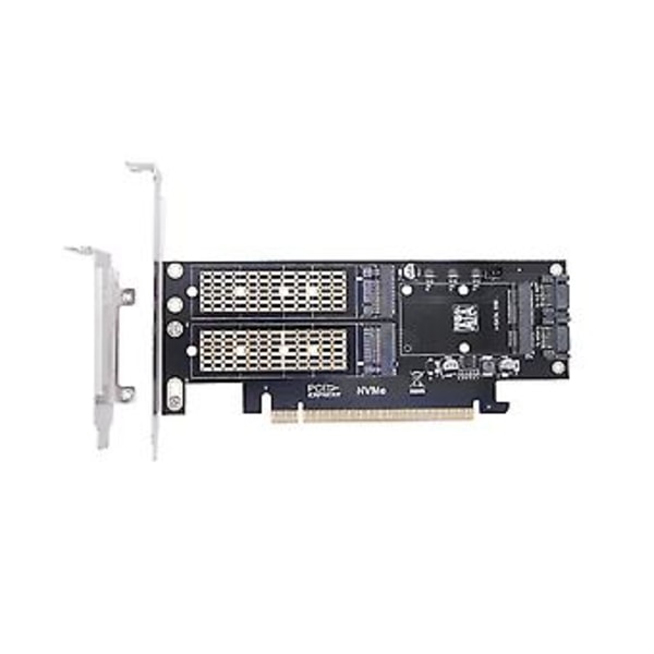 3 I 1 Bordcomputer Riser Pcie X16 Til M.2 M Key Nvme Ssd+m.2 B Key Sata Ssd+msata Ssd Adap