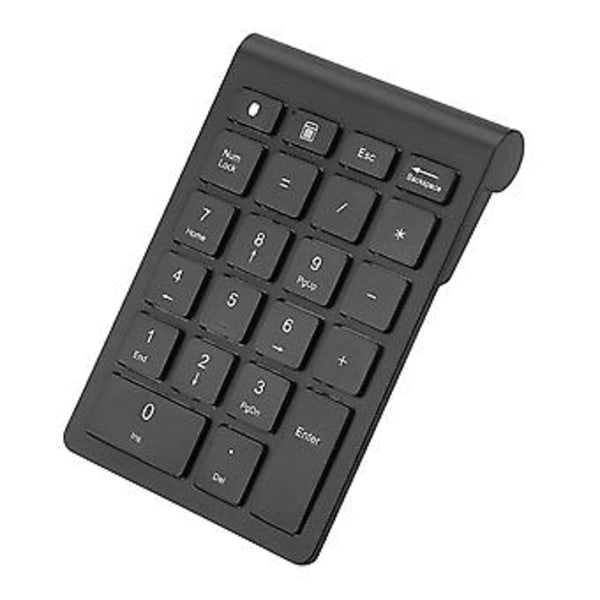 Trådløst numerisk tastatur, svart 22 taster mini numpad Bluetooth numerisk tastatur bemerkelsesverdig klarhet