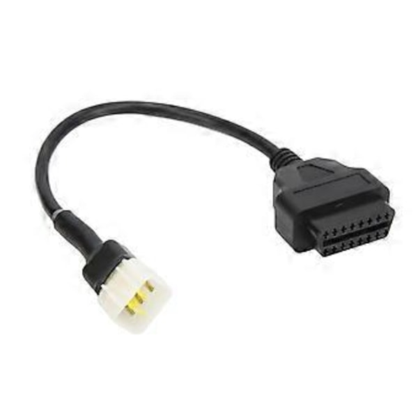 6-stifts Diagnostikkontaktkabel OBD Diagnostikadapter Ersättning för Delphi Motorcykel