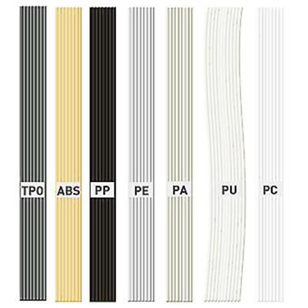 56 stk. stenger, 7 typer ABS Pp Pu Pe Pa Pc Tpo 13 tommers stang for bilfanger