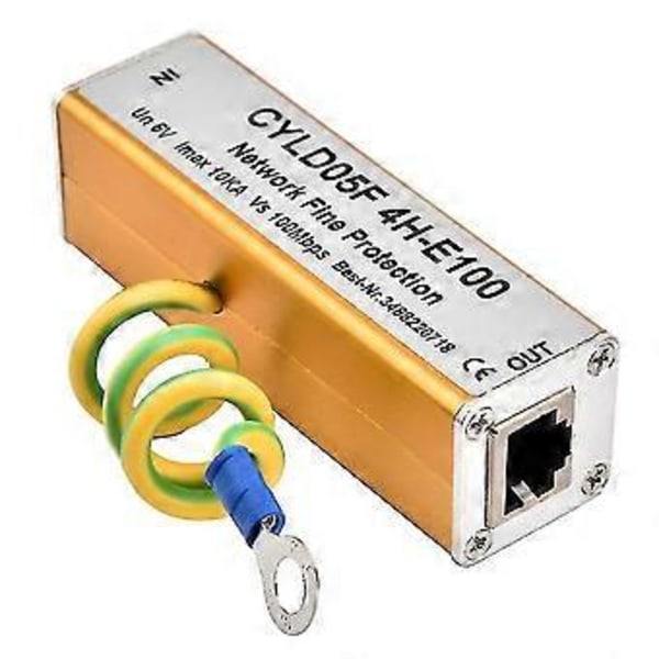 Adapter Ethernet Nätverk Åskskydd Överspänningsskydd