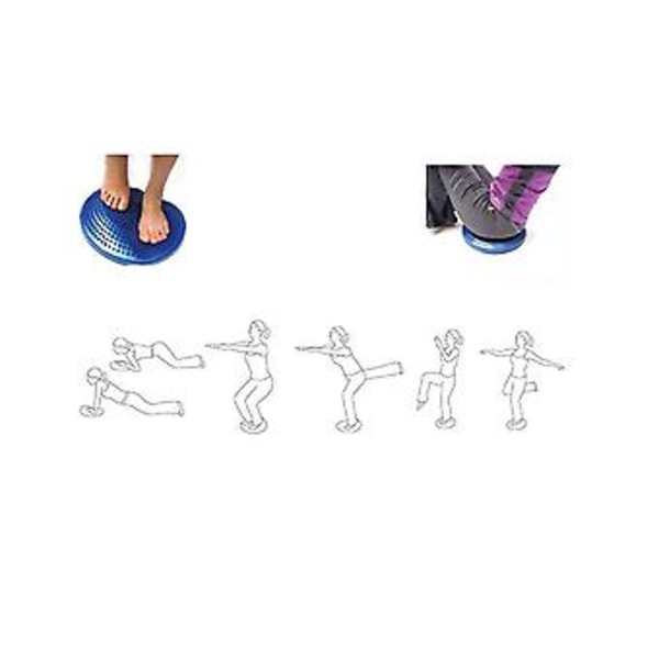 Massa Pad Oppustelig Ba Cush Disc Måtte Fitness Træningsbold Rehabilitering