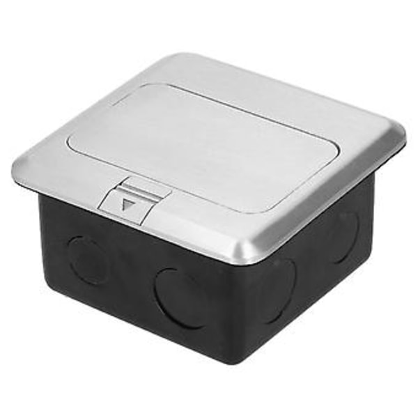 Gulvuttak 6 Hull Innebygd Demping Aluminium Legering Jordet Elektrisk Uttak 13A AC 250V