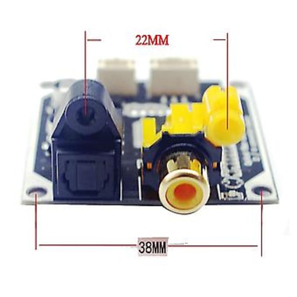 Kuitu Koaksiaali Der -kortti 24bit 19hz Digitaalinen O Optinen Kuitu Koaksiaali Signaali Sisääntulo Ou