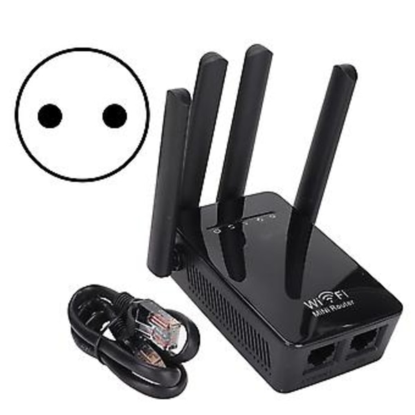 3 i 1 Trådløs Router AP Access WIFI Forstærker Punkt 360° Fuld Signal Dækning 300Mbps WiFi Router til Hjemmet 100‑240VEU Stik