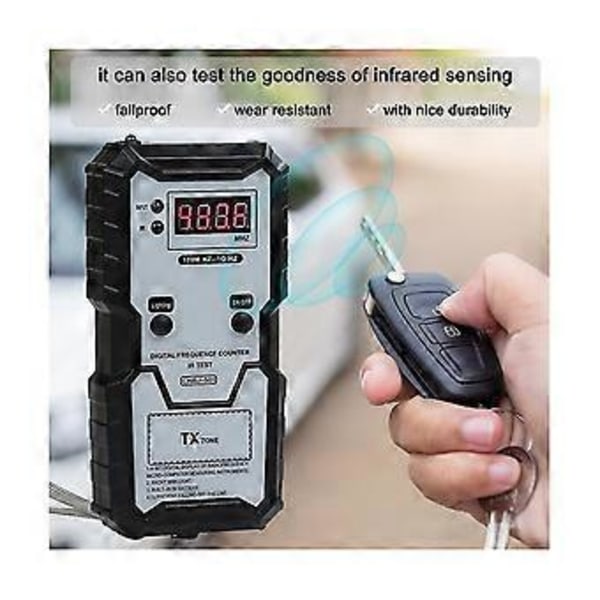 Digitalt elektroniskt mätinstrument Hög noggrannhet Bil Fjärrkontroll Frekvenstestare För Ca