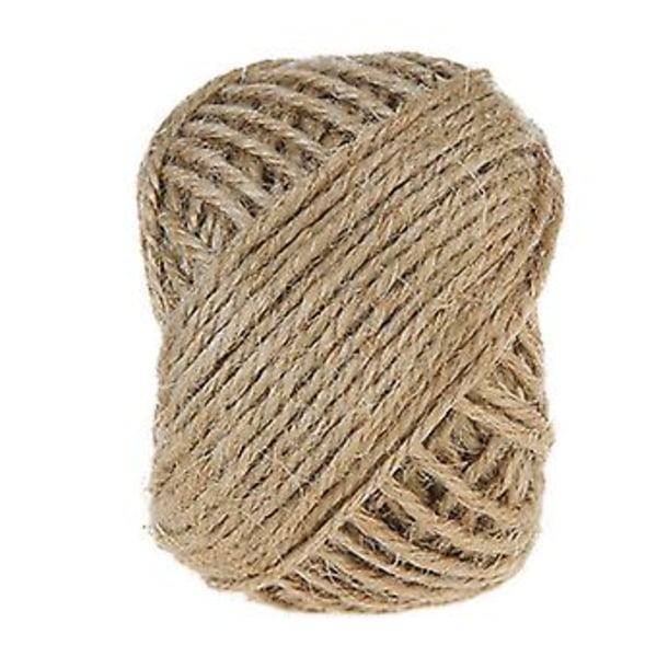 Jutetråd Multifunktionell Vintage Växtfibersnöre för DIY Hantverk